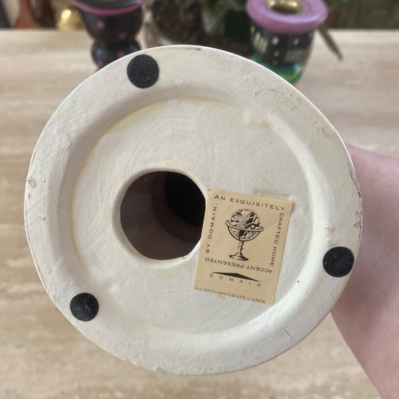 Colorful Hand-Painted Candle Holders Set of 3 - Picture 6 of 15